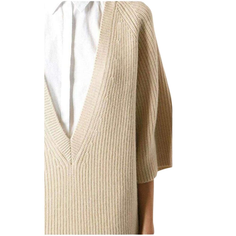 Chloe - Beige Cashmere Knit Sweater - S - Picture 5 of 6